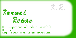 kornel repas business card